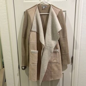 WD.NY Beige Knit Cardigan